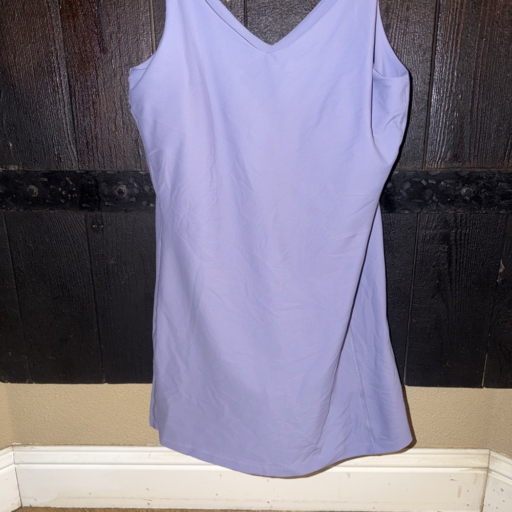 Old Navy Active Wear Dress Skort Size Large Purple Built In Bra Powersport